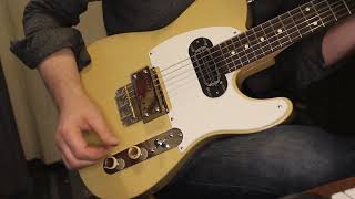 Waterslide Guitars TStyle Coodercaster Blonde w Lollar Lap Steel  AA Guitars Deco Foil Pickups [upl. by Otrevlig]