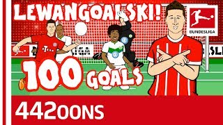 Lewandowskis 100th Goal for Bayern Song  Powered by 442oons [upl. by Wendolyn335]