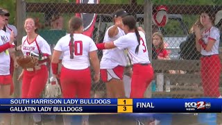 Gallatin High School softball earns tough home victory over South Harrison [upl. by Beulah294]