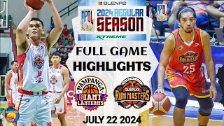 MPBL HIGHLIGHTS  PAMPANGA GIANT VS BATANGAS CITY  JULY 22 2024 basketball [upl. by Eide601]