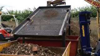 VIDEO 1 TESTTRIAL RUN NEW DEMO SOIL WASTE SCREENER UPRATED MK3 MODEL [upl. by Benis]