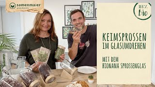 Keimsprossen im Glasumdrehen – mit dem BIONANA Sprossenglas 🌱 [upl. by Nednerb]