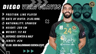 Diego Vera Chaves  Line Player  Cuenca  Highlights  Handball  CV  202324 [upl. by Desi]