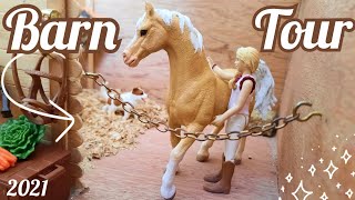 HUGE Schleich Horse Barn Tour  Schleich Barn Tour  May 2021  Schleich Horses [upl. by Turpin]