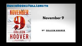 AudioBooks Free  Book November 9  By Colleen Hoover [upl. by Nadda]