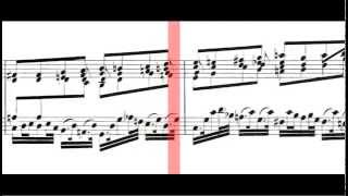 BWV 911  Toccata in C Minor Scrolling [upl. by Eillam]