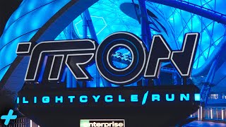 TRON Roller Coaster at Night Front Row POV in 4K  Magic Kingdom Walt Disney World 2023 [upl. by Donovan]