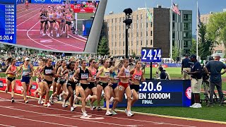 Women’s 10000m FINAL 2024 US Olympic Trials [upl. by Bradan113]