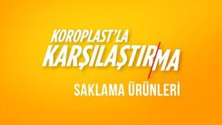 Koroplastla Karşılaştırma  Koroplast Çift Kilitli Dondurucu Torbası [upl. by Irmgard]