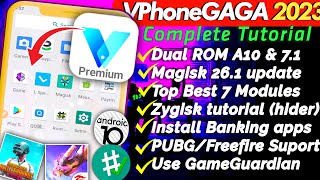 Full Guide  VphoneGaGa Gold latest Dual A71  A10  android 13 vphonegaga [upl. by Ecyaj]