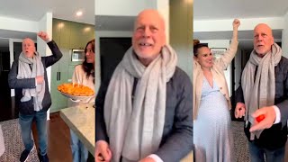 Bruce Willis Sings with Family in MOVING 68th Birthday Video [upl. by Essie99]