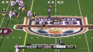 2013 BCS National Championship Game  1 Notre Dame vs 2 Alabama Highlights [upl. by Ferdinande]