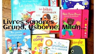 Livres sonores Gallimard Grund Usborne Petit ours [upl. by Elyak216]