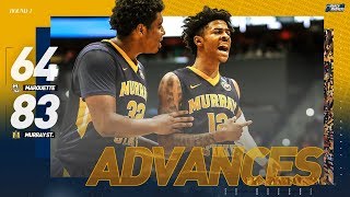 Watch Murray State Ja Morant roll past Marquette in first round of NCAA tournament [upl. by Eanram]