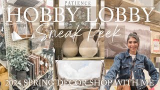 HOBBY LOBBY SPRING DECOR SHOP WITH ME  HOBBY LOBBY SHOP WITH ME 2024  WHATS NEW AT HOBBY LOBBY [upl. by Remle]