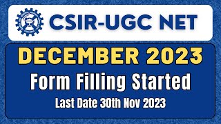 CSIR DEC 2023 Application Process Started  Registeration amp Form Filling  All Bout Chemistry [upl. by Okim637]