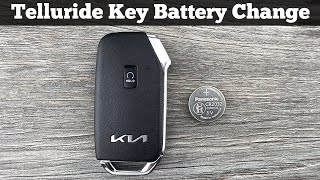 2020  2022 Kia Telluride Key Fob Battery Replacement  How To Change Replace Remote Batteries DIY [upl. by Rairb114]