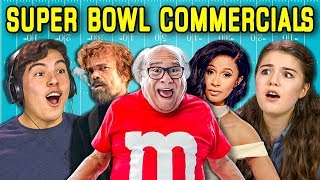 TEENS REACT TO SUPER BOWL COMMERCIALS 2018 [upl. by Acinomahs]