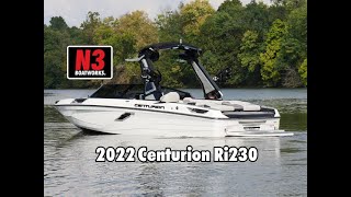 2022 Centurion Ri230  WhiteOnyx Black  On Water  N3 Boatworks [upl. by Demmer]