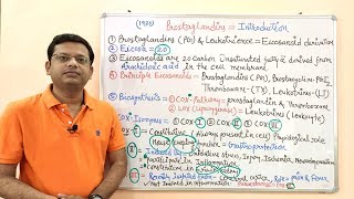 Prostaglandins Part 01 General Introduction of Prostaglandins  Prostaglandins  PG COX Pathway [upl. by Eibbor640]