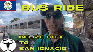 A BUS RIDE FROM BELIZE CITY TO SAN IGNACIO BELIZE IN 2024 [upl. by Malim351]