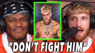 Logan Paul Visibly Upset About KSI vs Jake Paul Feud [upl. by Eilema286]