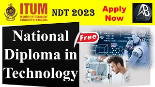 Calling Applications for Admission of Students to the National Diploma in Technology NDT [upl. by Limemann194]