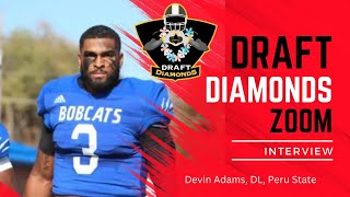 Devin Adams DL Peru State  2024 NFL Draft Prospect Zoom Interview [upl. by Annoek]