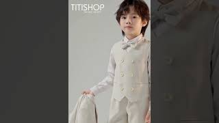 Vest trẻ em  Vest trẻ em TITISHOP  Vest bé trai  Bộ Vest trẻ em  Vest Thôi nôi cho bé tại TPHCM [upl. by Ikcaj442]