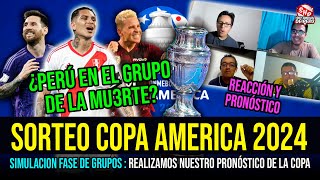 COPA AMERICA 2024 SORTEO DE GRUPOS  TENEMOS LOS CLASIFICADOS Y AL VIRTUAL CAMPEON SIMULACIÓN [upl. by Arenahs]