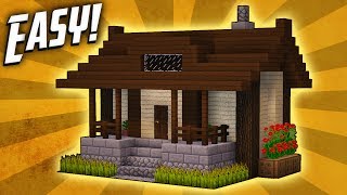 Minecraft How To Build A Small Survival House Tutorial 5 [upl. by Aicen832]