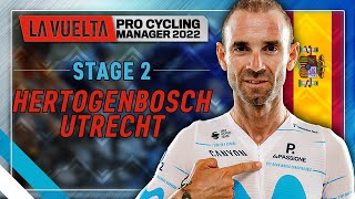 La Vuelta 2022  Stage 2  sHertogenbosch  Utrecht  Pro Cycling Manager 2022 [upl. by Annatnas]