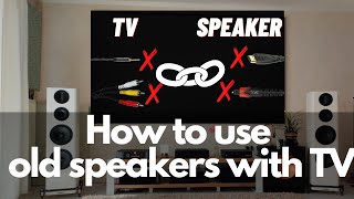 How to Connect your Old Speakers Stereo Systems with the New TVs Digital to Analog Converter [upl. by Hanima]