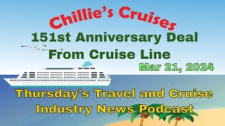 151st Anniversary Deal From Cruise Line [upl. by Occer273]