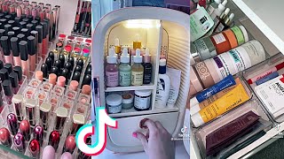 Organizing Makeup And Skincare Products  TikTok Compilation  ASMR [upl. by Leafar]