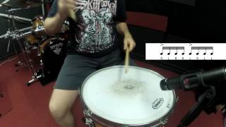 40 essential drum rudiments [upl. by Ahsened]