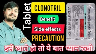 Clonotril tablet  benefit  Side effects  MRP  Precautions  Advice  How it works in body [upl. by Wandis]