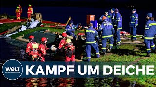 HOCHWASSER IN DEUTSCHLAND Niedersachsen kämpfen verzweifelt gegen die Fluten [upl. by Hudis]