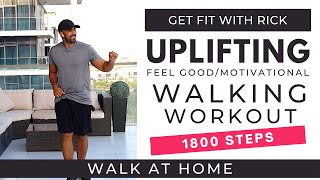 Uplifting Walking Workout  1800 Steps in 15 mins  Steps at home  1 Mile Happy Walk [upl. by Notlil]