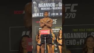 Francis Ngannou Final Faceoff with Ciryl Gane  UFC 270 [upl. by Ferguson42]