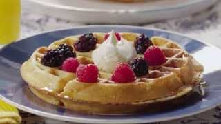 How to Make Belgian Waffles  Brunch Recipes  Allrecipescom [upl. by Aicatsanna769]