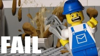 Lego Toilet Fail  Toilet Disaster [upl. by Jose886]