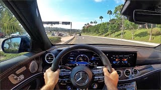 2021 MercedesAMG E63 S 4Matic Sedan POV Test Drive 3D AudioASMR [upl. by Notanhoj]