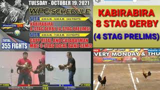 KABIRABIRA 8 STAG DERBY 4 STAG PRELIMS OCT19 2021Pitmasters live fight schedules [upl. by Auoh349]