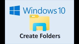 Windows 10  Create a Folder  How to Make New File Folders on Your Laptop Computer Files amp Folders [upl. by Tiphany]