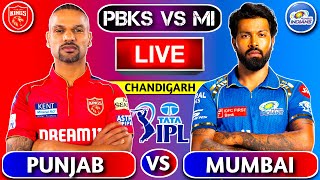 🔴Live Punjab vs Mumbai Match 33  MI vs PBKS Live Score amp Commentary  1st inning livescore [upl. by Gannes]