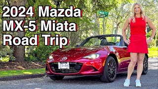 2024 Mazda MX5 LongTerm Review  Our 1st road trip [upl. by Gilda320]