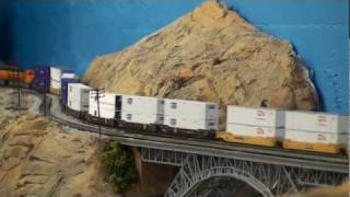 N Scale layout with lot of action [upl. by Aket]