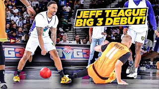 Jeff Teague Makes BIG 3 DEBUT BREAKS Defenders Ankles  3 Headed Monsters vs Aliens [upl. by Cid]