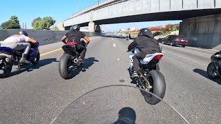 FULL THROTTLE ROLL RACING  GSXR 1000R POV [upl. by Enohpets]